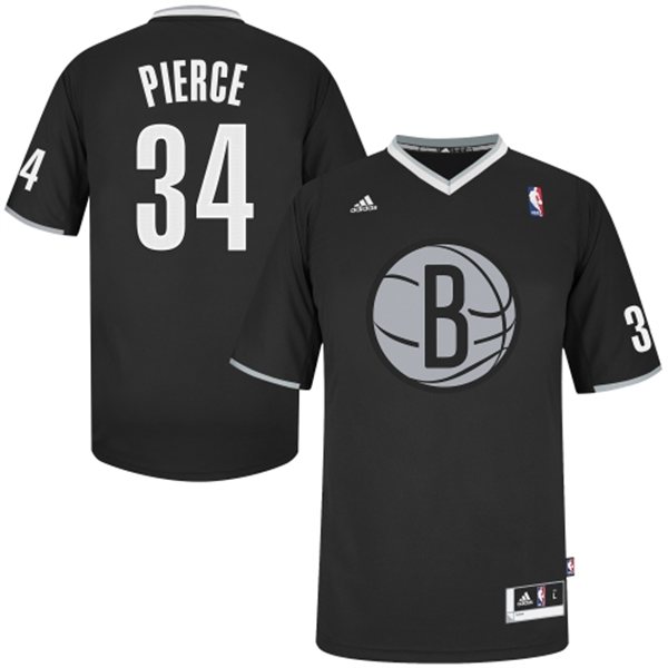  NBA Brooklyn Nets 34 Paul Pierce 2013 Christmas Day Fashion Swingman Black Jersey
