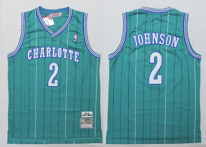 Cheap Adidas NBA Charlotte Hornets 2 Larry Johnson Throwback Soul ...
