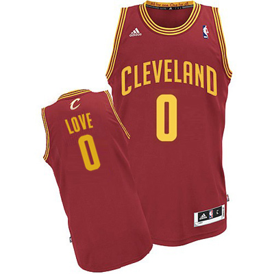  NBA Cleveland Cavaliers 0 Kevin Love New Revolution 30 Swingman Red Jersey