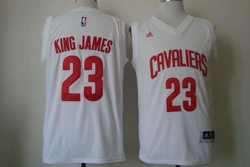  NBA Cleveland Cavaliers 23 King James New Revolution 30 Swingman Road White Jerseys