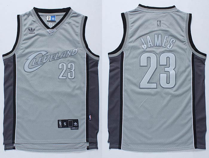 الملح الاحمر Cheap Adidas NBA Cleveland Cavaliers 23 Lebron James Swingman Gray ... الملح الاحمر