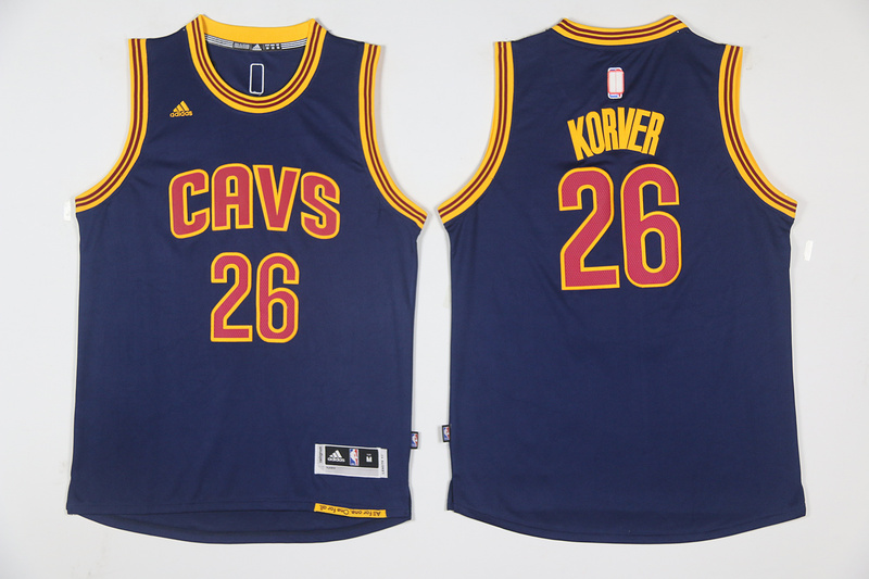  NBA Cleveland Cavaliers 26 Kyle Korver jersey New Revolution 30 Swingman Blue Jersey