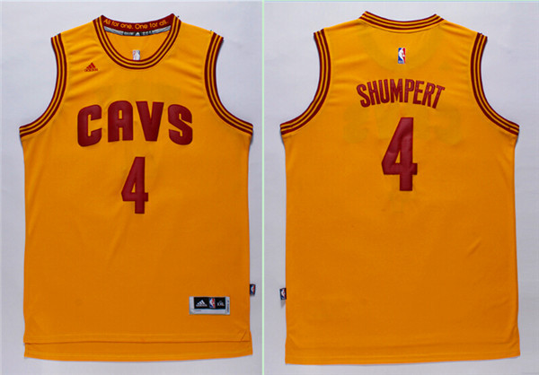  NBA Cleveland Cavaliers 4 Iman Shumpert jersey New Revolution 30 Swingman Yellow Jersey