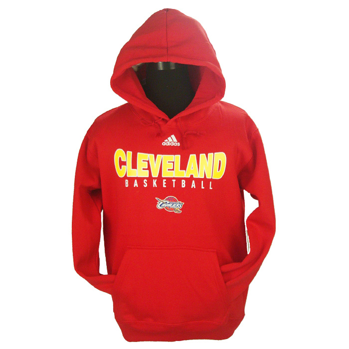  NBA Cleveland Cavaliers Flocking Red Hoody
