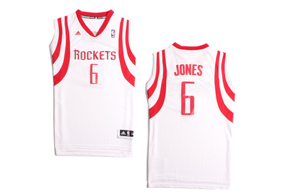  NBA Houston Rockets 6 Terrence Jones New Revolution 30 Swingman White Jersey