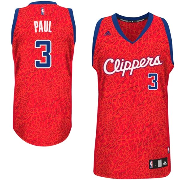  NBA Los Angeles Clippers 3 Chris Paul Crazy Light Swingman Red Jersey