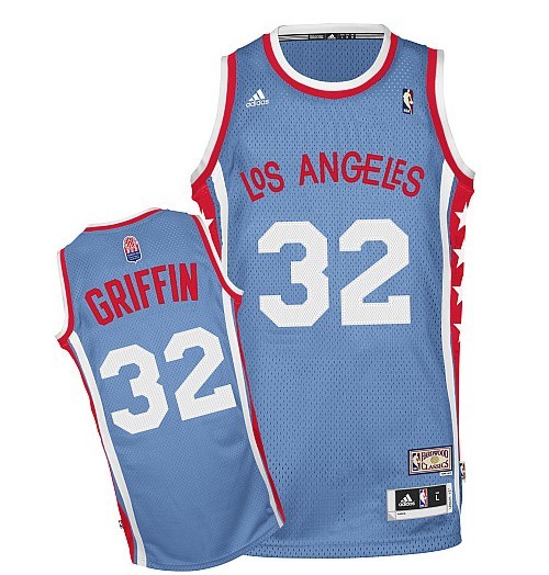  NBA Los Angeles Clippers 32 Blake Griffin ABA Hardwood Classic Soul Swingman Blue Jersey