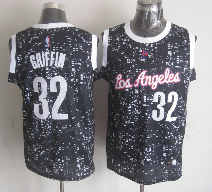  NBA Los Angeles Clippers 32 Blake Griffin Black City Luminous Jersey