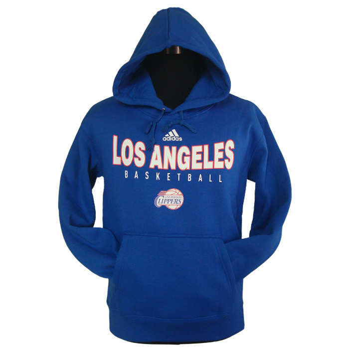  NBA Los Angeles Clippers Flocking Blue Hoody