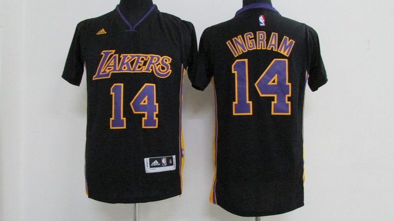 NBA Los Angeles Lakers 14 Brandon Ingram Jersey New Revolution 30 Swingman Black Jerseys