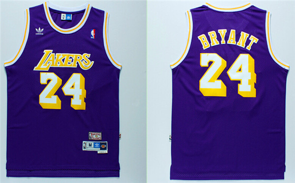  NBA Los Angeles Lakers 24 Kobe Bryant All Star jersey Throwback Basketball Blue Jersey