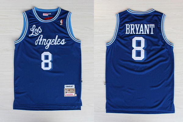 NBA Los Angeles Lakers 8 Kobe Bryant Throwback Soul Swingman Blue Jersey