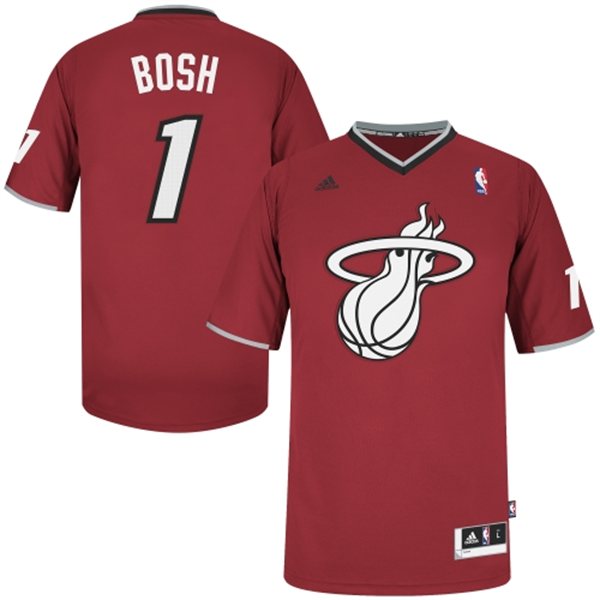  NBA Miami Heat 1 Chris Bosh 2013 Christmas Day Fashion Swingman Red Jersey
