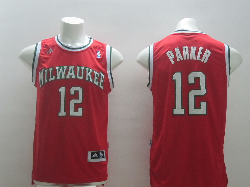  NBA Milwaukee Bucks 12 Jabari Parker Jerseys New Revolution 30 Swingman Red Jersey