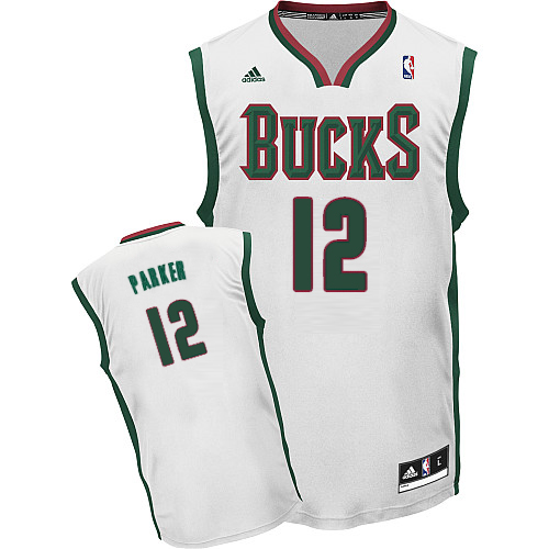  NBA Milwaukee Bucks 12 Jabari Parker Jerseys New Revolution 30 Swingman Road White Jersey