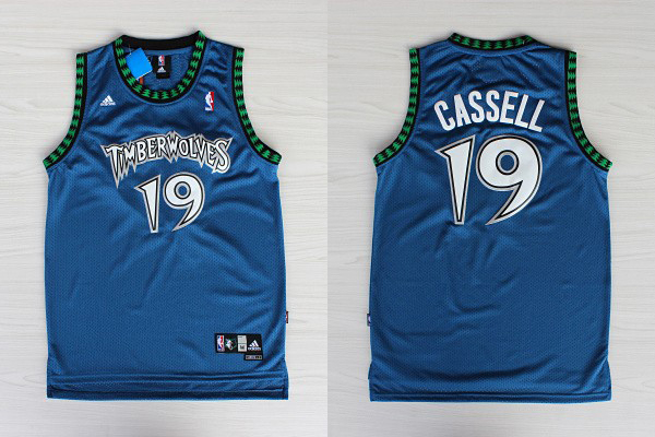  NBA Minnesota Timberwolves 19 Sam Cassell Throwback Soul Swingman Blue Jersey