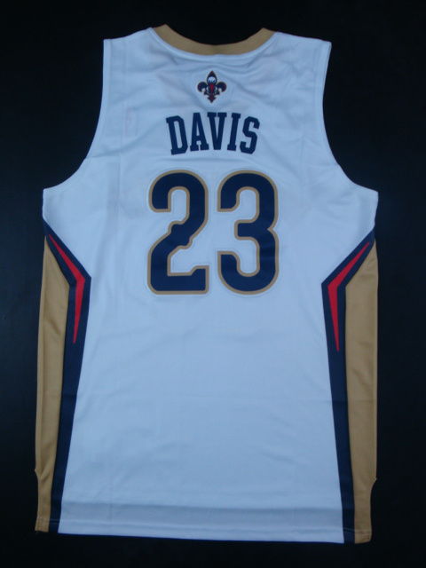  NBA New Orleans Pelicans 23 Anthony Davis New Revolution 30 Swingman Home White Jerseys