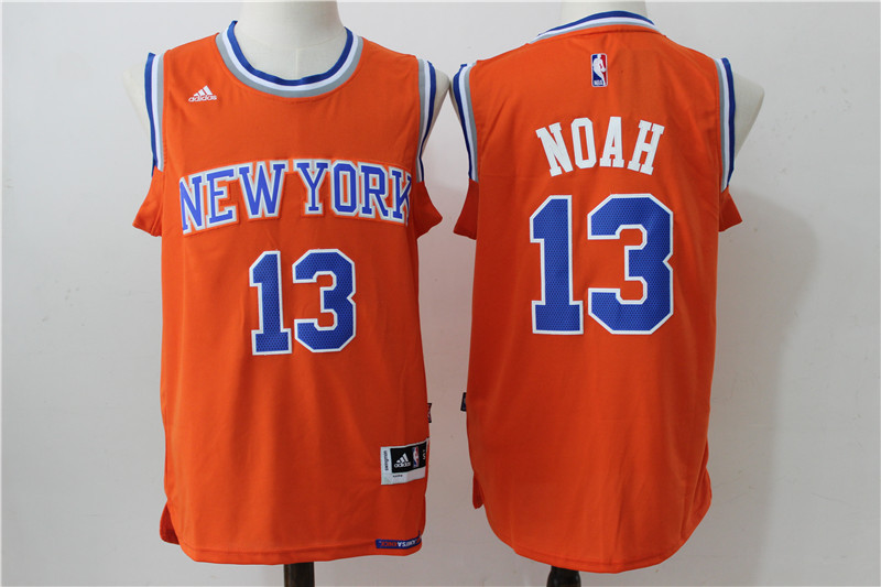  NBA New York Knicks 13 Joakim Noah New Revolution 30 Swingman Orange Jersey