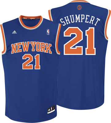  NBA New York Knicks 21 Iman Shumpert New Revolution 30 Swingman Blue Jersey