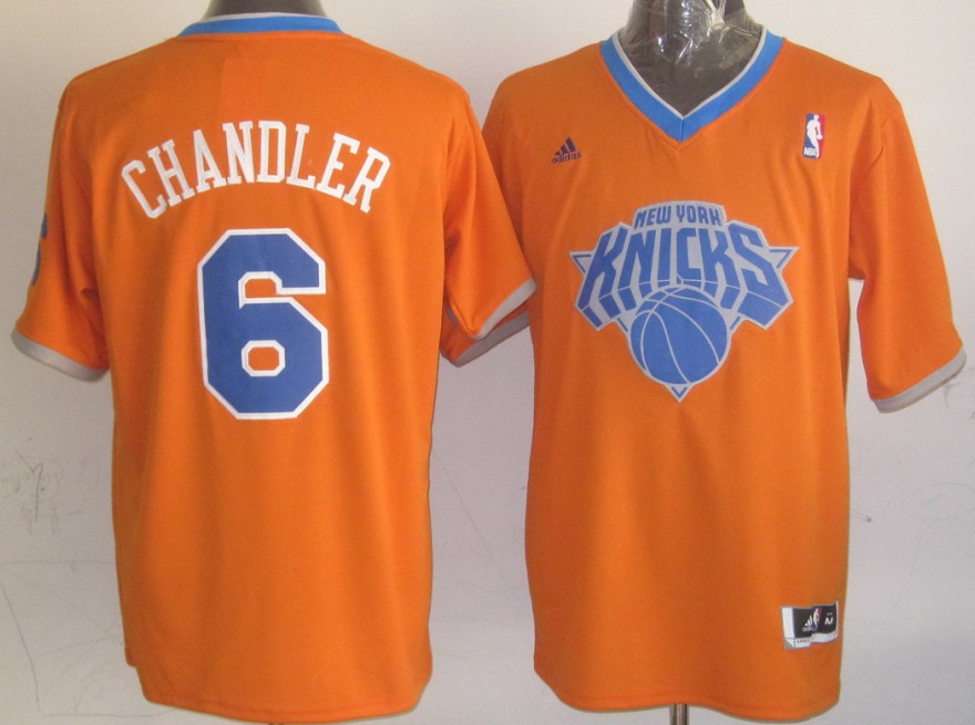 NBA New York Knicks 6 Tyson Chandler 2013 Christmas Day Fashion Swingman Orange Jersey