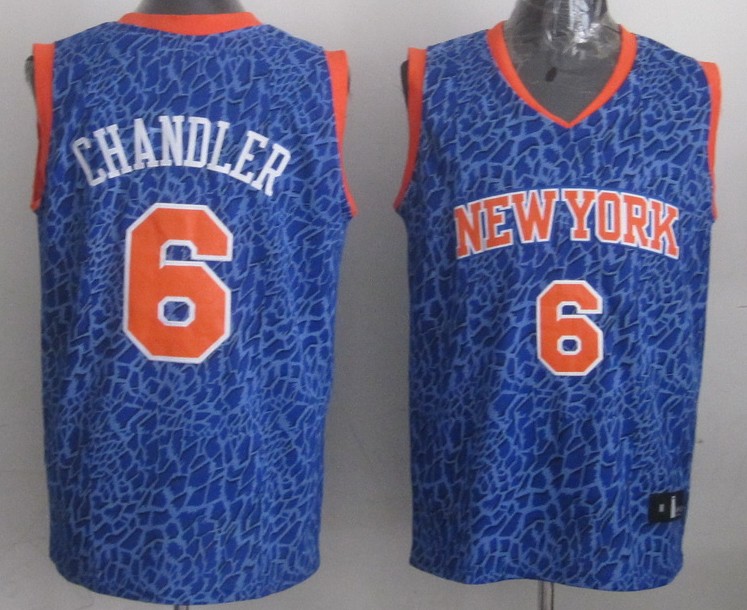  NBA New York Knicks 6 Tyson Chandler Crazy Light Swingman Blue Jersey