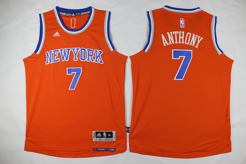  NBA New York Knicks 7 Carmelo Anthony Kid jersey New Revolution 30 Swingman Orange Youth Jersey