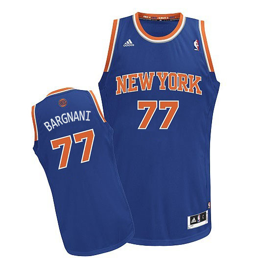  NBA New York Knicks 77 Andrea Bargnani New Revolution 30 Swingman Blue 2013 New Jersey
