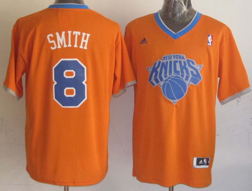  NBA New York Knicks 8 Jr Smith 2013 Christmas Day Fashion Swingman Orange Jersey