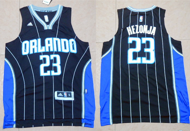  NBA Orlando Magic 23 Mario Hezonja New Revolution 30 Swingman Black Jersey