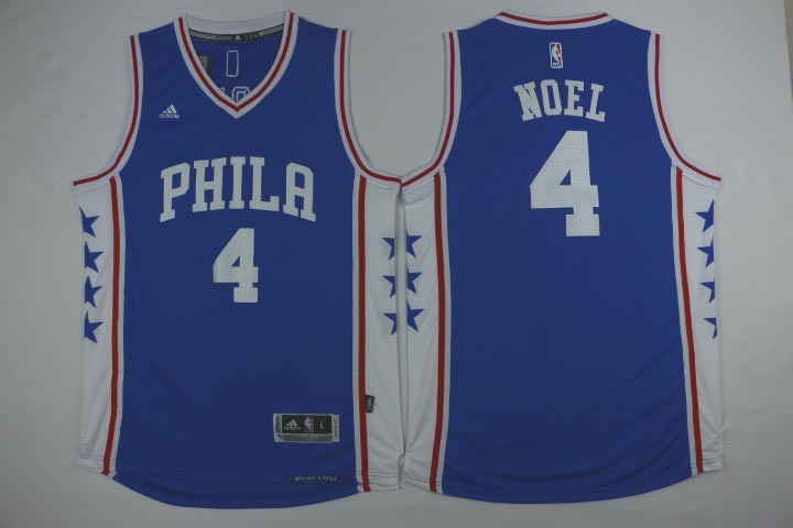  NBA Philadelphia 76ers 4 Nerlens Noel New Revolution 30 Swingman Blue Jersey