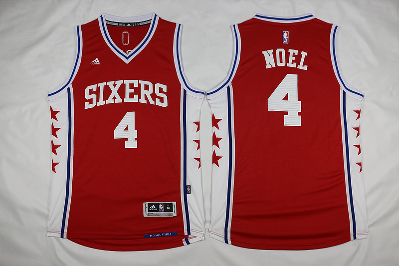  NBA Philadelphia 76ers 4 Nerlens Noel New Revolution 30 Swingman Red Jersey.jpg