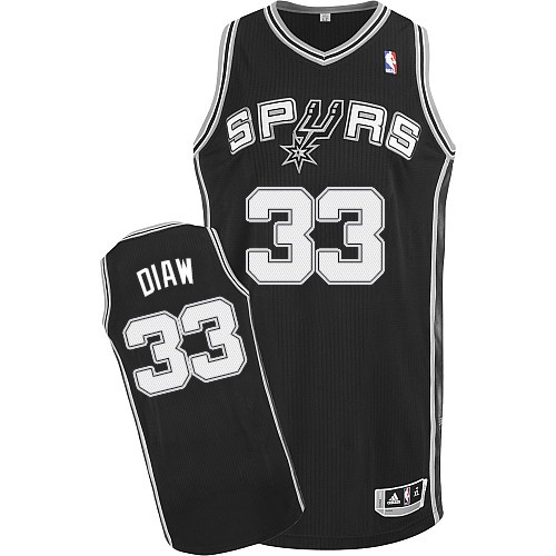  NBA San Antonio Spurs 33 Boris Diaw New Revolution 30 Swingman Road Black Jerseys