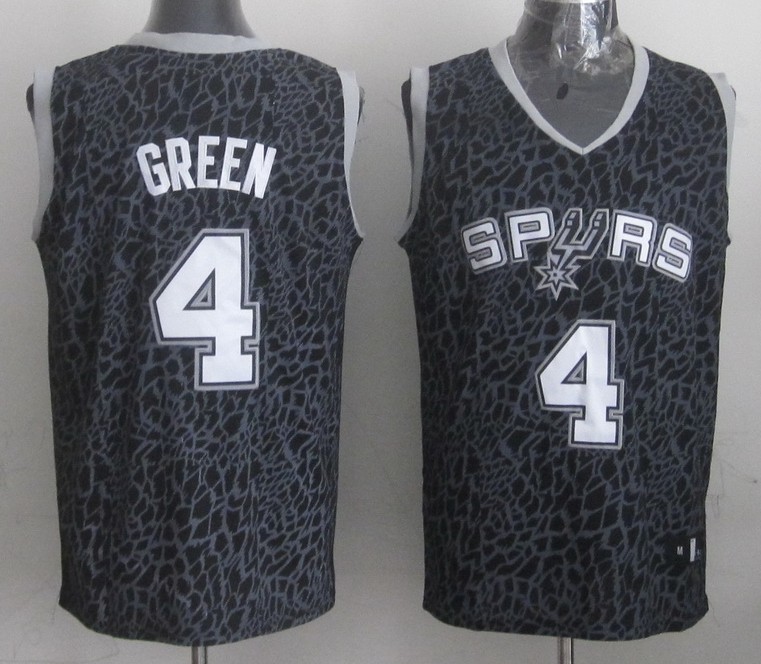  NBA San Antonio Spurs 4 Danny Green Crazy Light Swingman Black Jersey