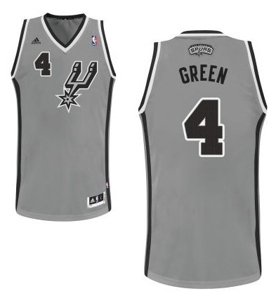 NBA San Antonio Spurs 4 Danny Green New Revolution 30 Swingman Road Gray Jersey