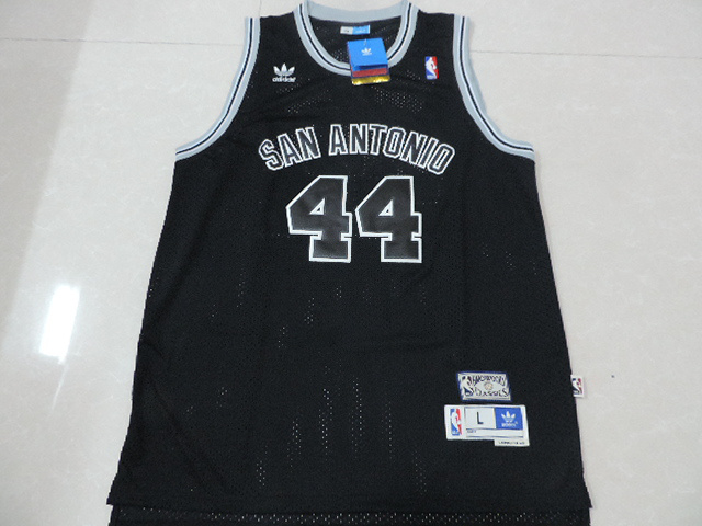  NBA San Antonio Spurs 44 George Gervin ICEMAN Soul Swingman Nickname Black Jerseys