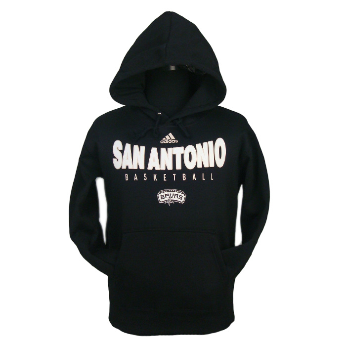  NBA San Antonio Spurs Flocking Black Hoody