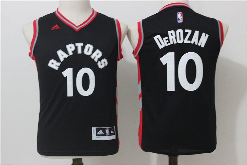  NBA Toronto Raptors 10 DeMar DeRozan Kid Jersey New Revolution 30 Swingman Red Black Youth Jersey