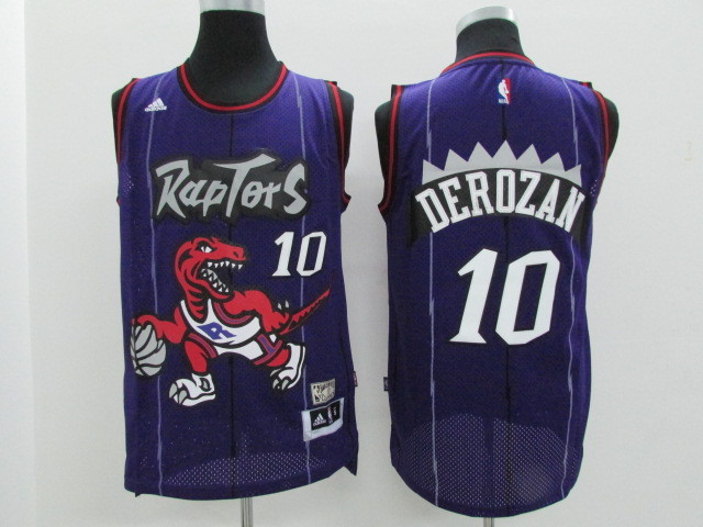  NBA Toronto Raptors 10 DeMar DeRozan New Revolution 30 Swingman Soul Throwback Purple Jersey