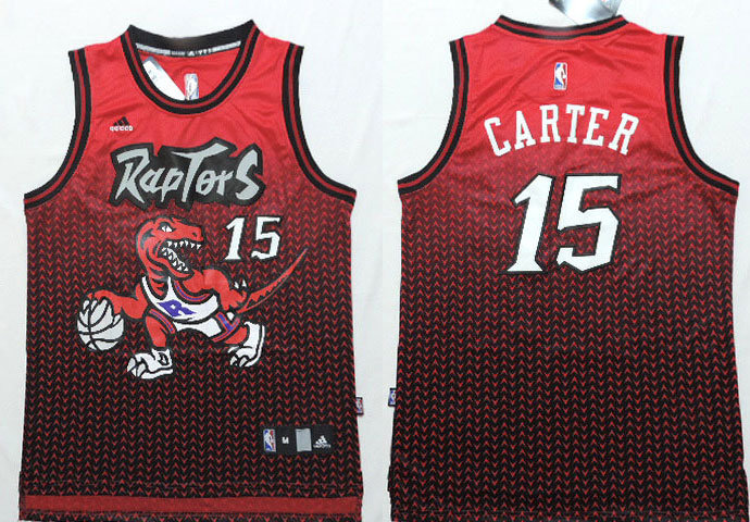 NBA Toronto Raptors 15 Vince Carter Resonate Fashion Swingman Red Jersey