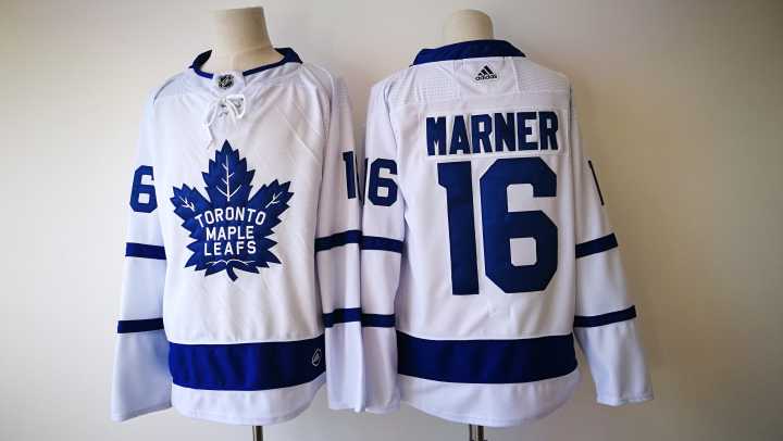  NHL Toronto Maple Leafs 16 Mitchell Marner White Ice Hockey Jerseys