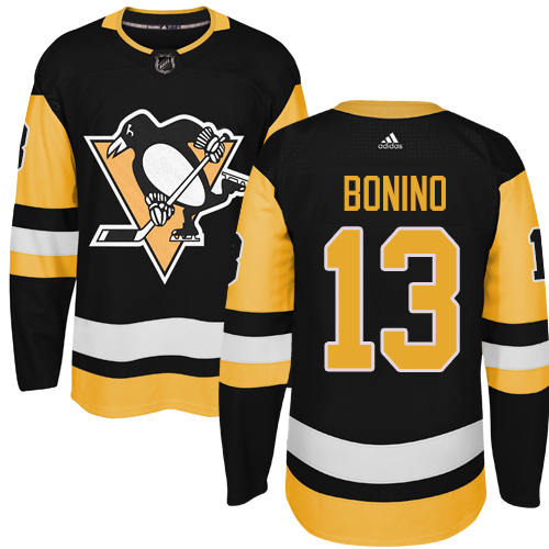  Pittsburgh Penguins #13 Nick Bonino Black Alternate Authentic Stitched NHL Jersey