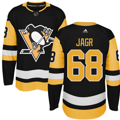  Pittsburgh Penguins #68 Jaromir Jagr Black Alternate Authentic Stitched NHL Jersey