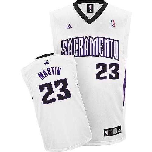  Sacramento Kings 23 Kevin Martin Home White Jersey