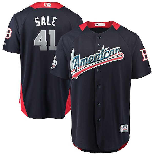 American League 41 Chris Sale Navy 2018 MLB All Star Game Home Run Derby Jersey