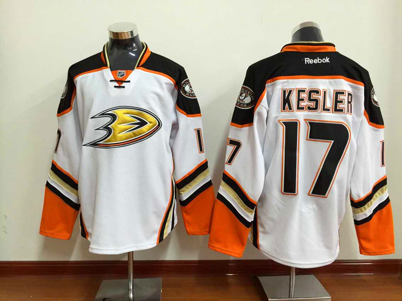 Anaheim Ducks 17 Ryan Kesler White New Road Stitched NHL Jersey