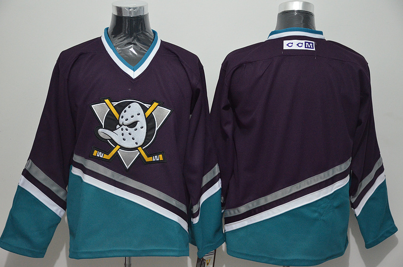 Anaheim Ducks Blank Purple Alternate Stitched NHL Jersey