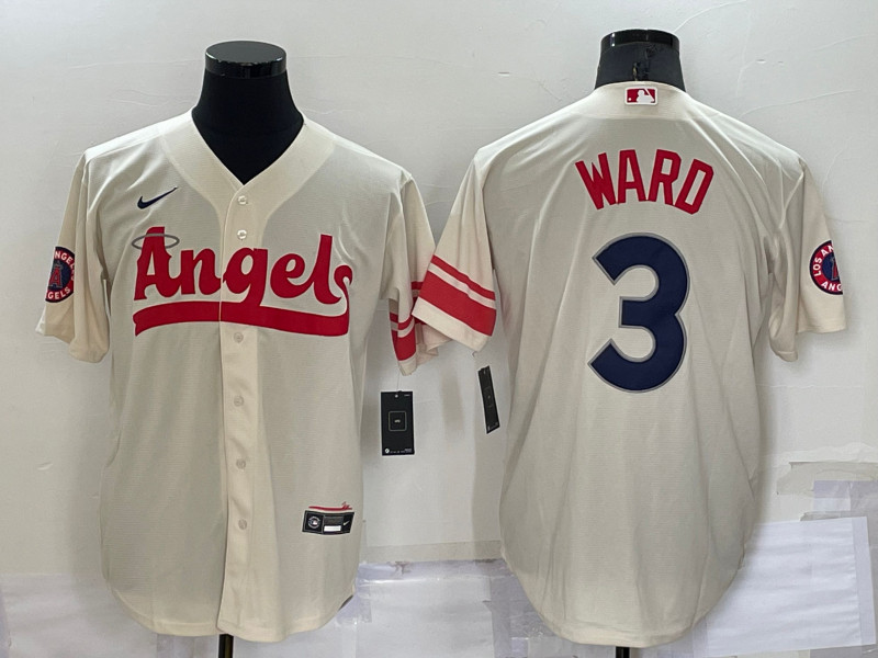 Angels 3 Taylor Ward Cream Nike 2022 City Connect Cool Base Jersey