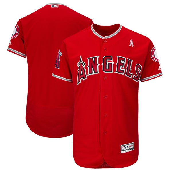 Angels Blank Red 2018 Mother's Day Flexbase Jersey