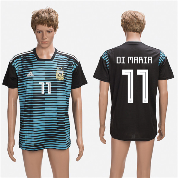 Argentina 11 DI MARIA Training 2018 FIFA World Cup Thailand Soccer Jersey