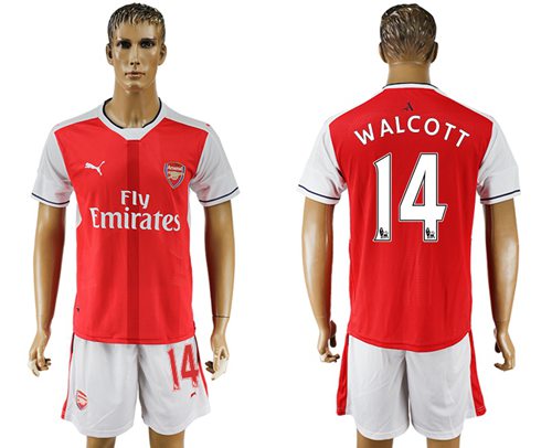 Arsenal 14 Walcott Home Soccer Club Jersey